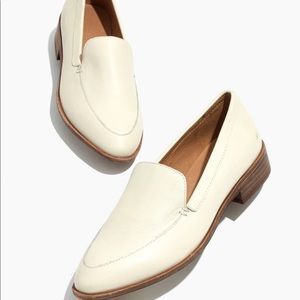 White Madewell leather loafers